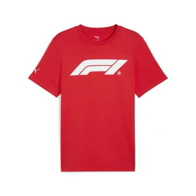 Abbildung von Puma F1 ESS LOGO TEE Tshirt print, Herren, Größe: XS, Pop red