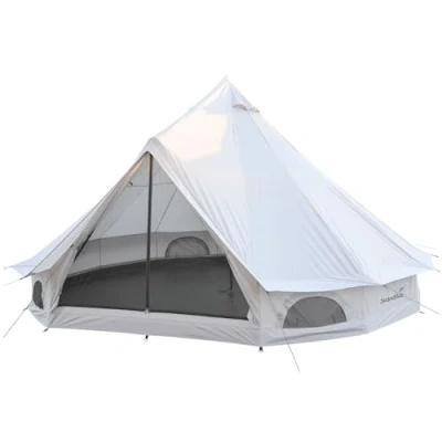 Abbildung von Skandika Tipi Zelt 500 Oxford recycelt, Festivalzelt mit eingenähtem Zeltboden, Personen: 10, recyceltes Zeltmaterial, 300 cm Stehhöhe, wasserdicht, Outdoor