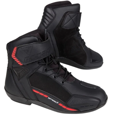 Abbildung von Modeka Kyne Stiefel schwarz 40 Motorradstiefel (Packung, Antistatische und Öl Benzinfeste Sohle)