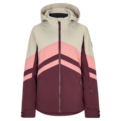 Abbildung von Ziener Telia Snowboardjacke, Damen, Größe: 36, Velvet red silver beige dob