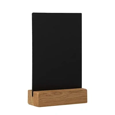 Abbildung von EUROPEL Chalkboard Desktop Portrait, Durable FSC Certified Oakwood Base, Double Sided, for Water Based Marker, Restaurant, Hotel,
