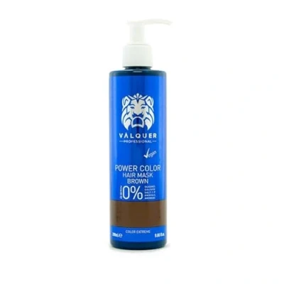 Abbildung von Válquer Professional Power Color Maske gefärbtes Haar, vegan und sulfatfrei (braunes Haar), Haarfarbe, 275 ml