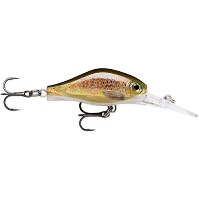 Abbildung von Rapala Shadow Rap Fat Jack Angelköder Angelzubehör für Forelle, Barsch und Döbel Süßwasser Spinnköder Lauftiefe 3m Fischköder 4cm, 4g Hergestellt in Estland Live Roach