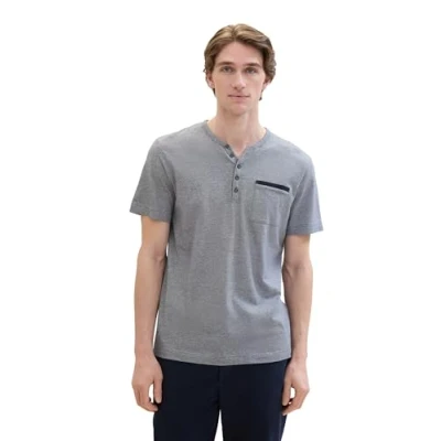 Abbildung von TOM Tailor Tshirt basic, Herren, Größe: Medium, Navy white stripes