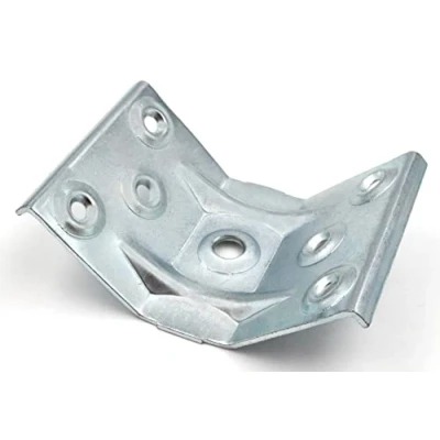 Abbildung von Design61 4er Set Winkelbeschlag Tischbein Tischbeschlag Stahl 90x 70 mm