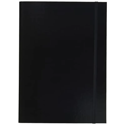 Abbildung von Pagna Heftbox Basic Colours A4 3 Innenklappen, mit Gummizugverschluss, schwarz