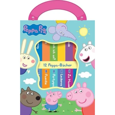 Abbildung von Peppa Pig Meine erste Bibliothek Bücherbox mit 12 Pappbilderbüchern Wutz: