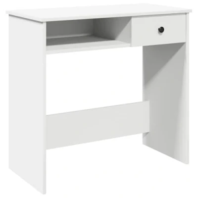 Abbildung von vidaXL Schreibtisch Weiß 80x40x75 cm Holzwerkstoff, Bürotisch, Tisch, PC Computertisch, Laptoptisch, Arbeitstisch, Studiertisch, Büromöbel
