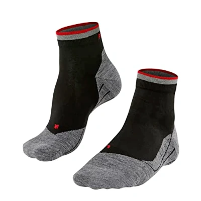 Abbildung von Falke RU4 Endurance Short Reflect Running Mediumstrong Cushioned Sportsocken, Herren, Größe: 46 48, Black