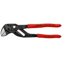 Abbildung von Knipex Zangenschlüssel 86 01 180 Zange und Schraubenschlüssel in einem Werkzeug, 1 tlg., grau atramentiert, mit Kunststoff überzogen mm