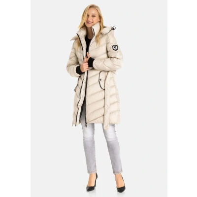 Abbildung von Cipo &amp; Baxx Wintermantel, Damen, Größe: Large, Beige