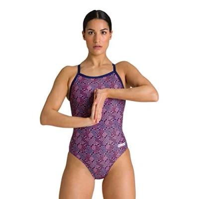 Abbildung von ARENA Damen Kikko Maxlife Einteiliger Badeanzug, Navy multi Red, 30 EU
