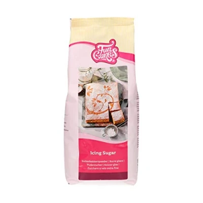 Abbildung von FunCakes Puderzucker, raffinierter Puderzucker von Konditorqualität, ultrafeine Textur, perfekt für die Herstellung Buttercreme oder zum Ausrollen Fondant, Halal., 900 g