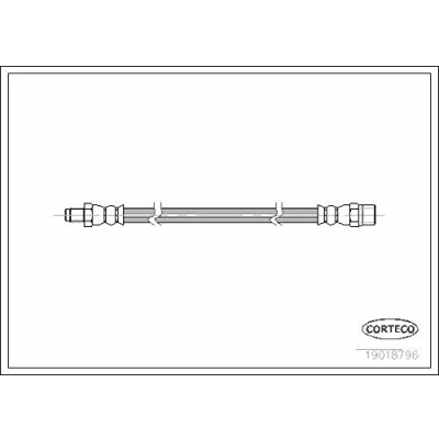 Abbildung von CORTECO 19018796 Bremsschläuche vorne und hinten 295 VOLVO: 480 E