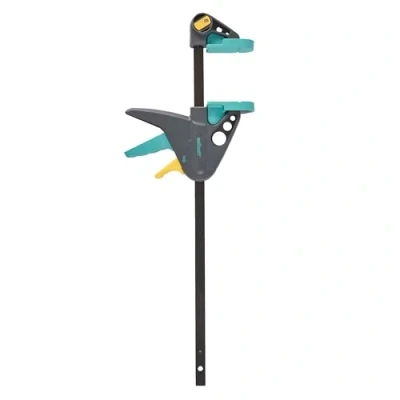Abbildung von wolfcraft EHZ 65 300 mm Einhandzwinge PRO 3457000 / Kraftvolle Zwinge für professionelle Arbeiten zum Spannen von Werkstücken mit nur einer Hand/Spannkraft: 90 kg Spannweite: