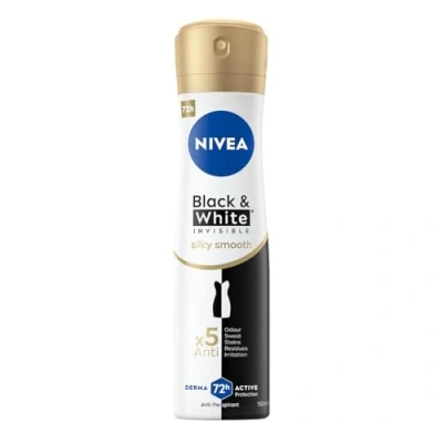 Abbildung von NIVEA Black&amp;White 48 H Invisible Silky Smooth Antitranspirant Spray für Damen 150ml