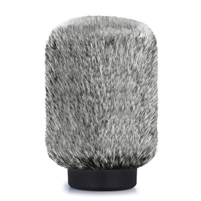 Abbildung von NTG4 Mikrofon Windschutz Windschutzscheibe für Rode NTG4, Audio Technica AT875R und andere Mikrofone mit einem Durchmesser von 18 24 mm YOUSHARES (Schwarz Weiß)