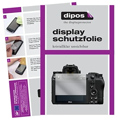 Abbildung von dipos I 5X Schutzfolie kompatibel mit Nikon Z7 II Displayschutz Folie klar