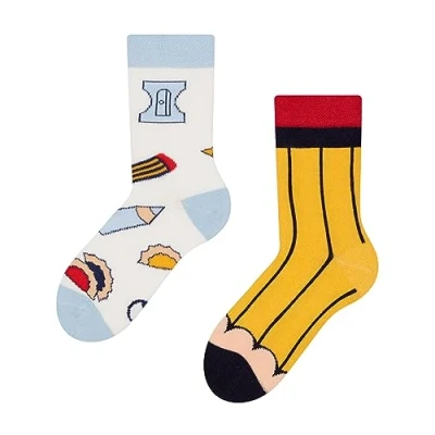 Abbildung von Dedoles Socken Kinder Mädchen Jungen Baumwolle viele lustige Designs Weihnachtssocken 1 Paar, Farbe Mehrfarbig, Motiv Bleistift, Gr. 23 26