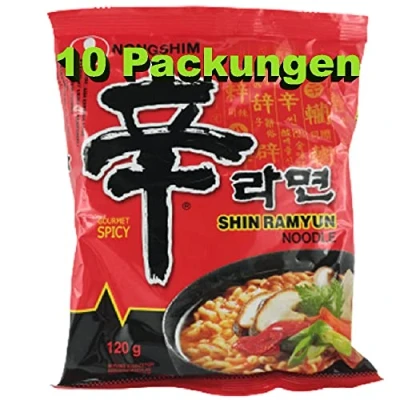 Abbildung von rumarkt Shin Ramyun Instant Nudeln Gourmet würzig 10er Pack (10 x 120g) Instantgericht