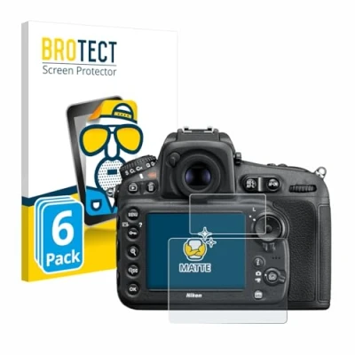 Abbildung von BROTECT Entspiegelungs Schutzfolie für Nikon D810 (6 Stück) Matte Displayschutz Folie, Anti Reflex, Fingerprint