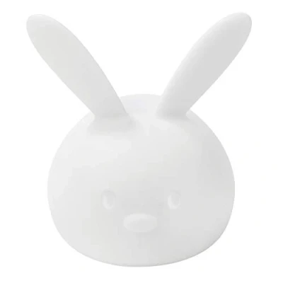 Abbildung von Nattou LED Nachtlicht Hase aus Silikon, Sprachaktivierung, 7 Farben, BPA frei, 13.5 x 10.5 15 cm, Silicon, Weiß