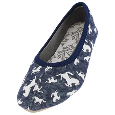 Abbildung von Beck Horses Klassischer Ballerina für Kinder, Größe: 30, Laser denim Schuhe