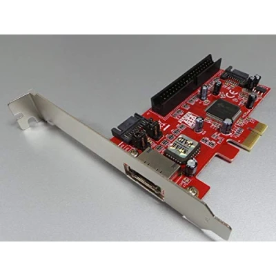 Abbildung von SM PC® 3X SATA (2X intern + 1x eSATA extern) ATA 133 PCIe Controller mit RAID Funktion #a17