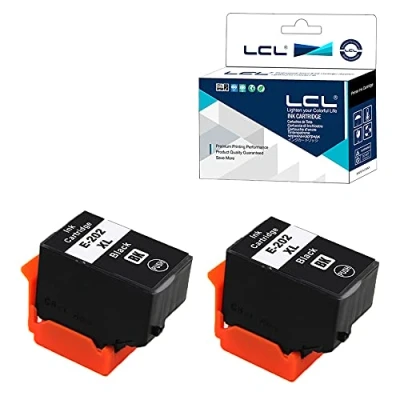 Abbildung von LCL kompatibel Tintenpatrone 202 202XL C13T02G14010 (2 Schwarz) für Epson Expression Premium XP 6000 6005 6100 6105 XP6000 XP6005 XP6100 XP6105