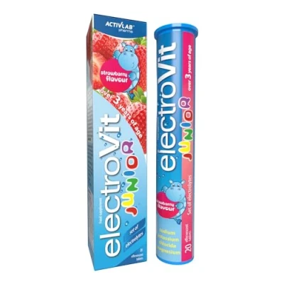 Abbildung von ElectroVit Junior, truskawka, 20 tabletek musujcych