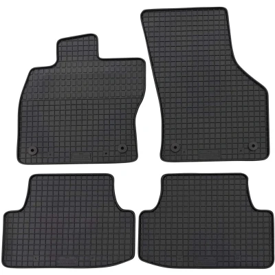 Abbildung von PETEX 84210 Gummimatten passend für Leon ab 11/2012 03/2020 5 Türer / ST 11/2013 Kombi Fußmatten schwarz 4 teilig