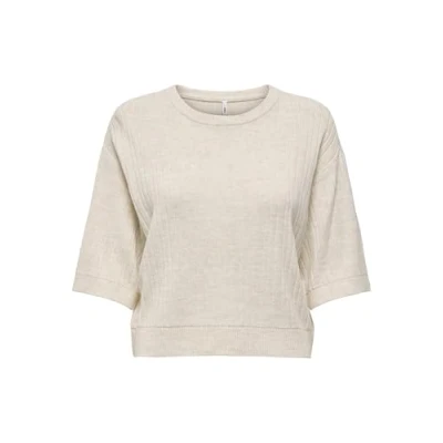 Abbildung von ONLY Onlthea Oneck Tshirt basic, Damen, Größe: Large, Pumice stone