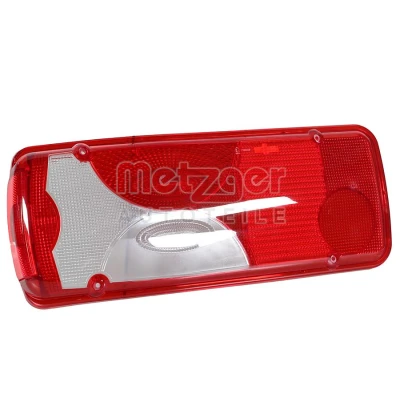 Abbildung von METZGER 2080277 Lichtscheibe, Heckleuchte links rot/weiß ohne Lampenträger mit E Prüfzeichen MERCEDES BENZ: Sprinter 3.5 T Pritsche/Fahrgestell
