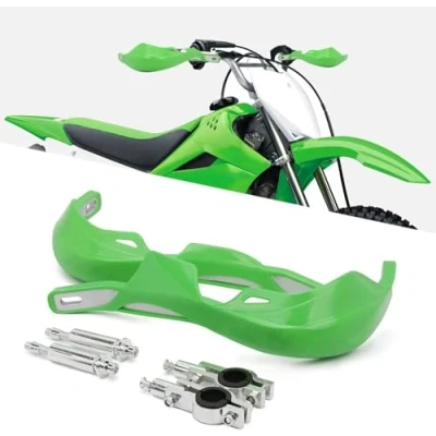 Abbildung von Motorrad Handschutz,Handguards Handprotektoren Universal für 22 mm 28 Lenker Sur Ron Dirt Bike MX Racing ATV Quad Grün