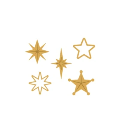 Abbildung von Craftelier Mini Stanzform für Scrapbooking, Basteln und Kartenherstellung, Dekorationen Projekte Sternform Ungefähre Würfelgrößen zwischen 1,37 x 1,31 cm 1,96