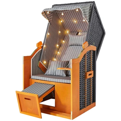 Abbildung von my Flair Strandkorb &quot;Single&quot;, 1 Sitzer, inkl. LED Beleuchtung