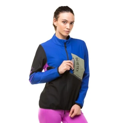 Abbildung von Ronhill Damen Wmn&#039;s Tech Gore tex Windstopper Jacke Laufjacke, Schwarz/Kobalt, 36