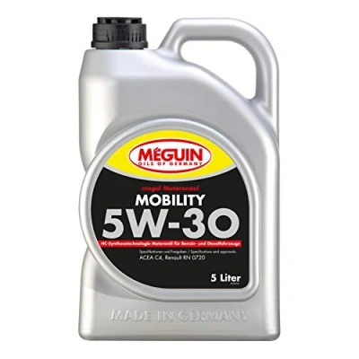 Abbildung von Meguin Megol Mobility SAE 5W 30 5 L Synthesetechnologie Motoröl Art. Nr.: 3182, farblos