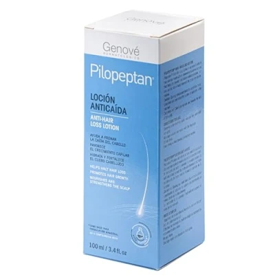 Abbildung von Pilopeptan Formulierbare Lotion Anti Haarausfall Verlangsamt die FP Miniaturisierung und Haarausfall, fördert das Haarwachstum, spendet Feuchtigkeit stärkt Kopfhaut 100 ml