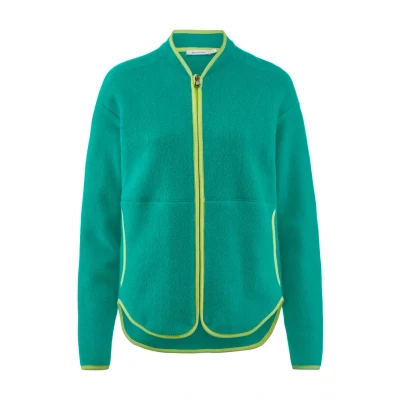 Abbildung von hessnatur Fleecejacke, Größe: Small, Lagune