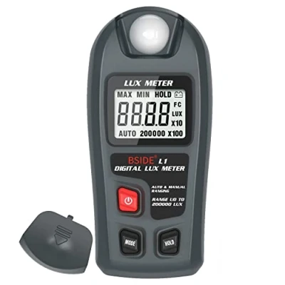 Abbildung von BSIDE Digital Illuminance Light Meter Lux Tester Luxmeter, 0 200.000 Handheld Environment Luminometer Photometer for Photography Garden Film Indoor Classroom Plants LED Grow