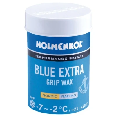 Abbildung von Holmenkol Unisex Erwachsene Grip Steigwachs, Blue Extra, 45 Gramm