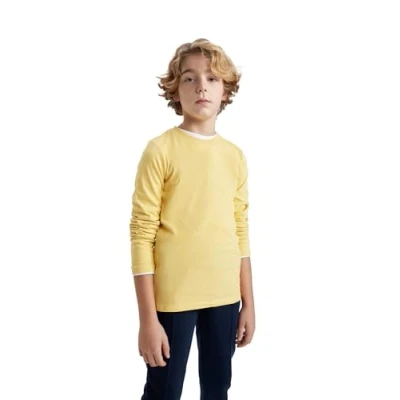 Abbildung von DeFacto Jungen Langarmshirt Modische Langarmshirts T Shirts und Longsleeve für Kinder Stilvolle