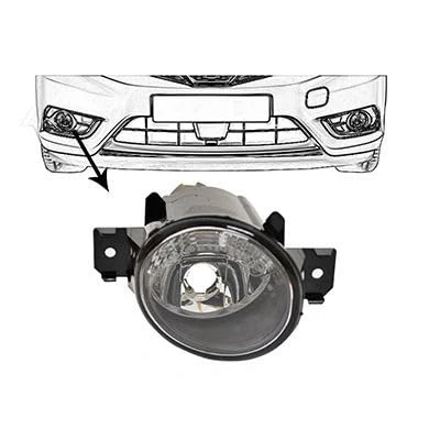 Abbildung von VAN WEZEL 3341998 Nebelscheinwerfer rechts NISSAN: Pulsar Schrägheck, Note II Hatchback, NP300 Navara Pickup
