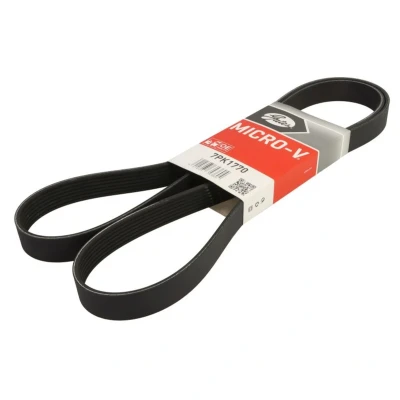 Abbildung von GATES 7PK1770 Keilrippenriemen 1770 7 Polyester, EPDM (Ethylen Propylen Dien Kautschuk) RoadMax Value Line HONDA: FR V, Stream I, RENAULT: ESPACE 4