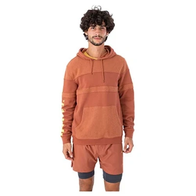 Abbildung von Hurley Herren Highroads Summer Fleece Po Pullover Sweater, Zion Rust, XL