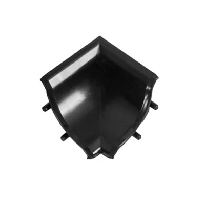 Abbildung von DQ PP 1x WINKELLEISTE INNENECKE Schwarz glänzend 13 x 13mm PVC Küchenleiste Arbeitsplatte Abschlussleiste Küchenabschlussleiste Wandabschlussleiste Tischplattenleisten