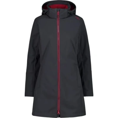 Abbildung von CMP Damenparka mit Kapuze und Reißverschluss, Anthrazit Anemone, XS