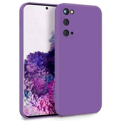 Abbildung von MyGadget Hülle für Samsung Galaxy S20 FE Zweilagige Handyhülle mit Kameraschutz Cover Innenfutter &amp; Silikon außen Lila