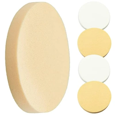 Abbildung von 4 Stück Gesichtsfarbe Schwamm Set Makeup Runde Puff, Kosmetik Schwämmchen Pads, Gesichts Puff Puderquaste, Einheit Größe Erwachsene Unisex Schaum Schwämme